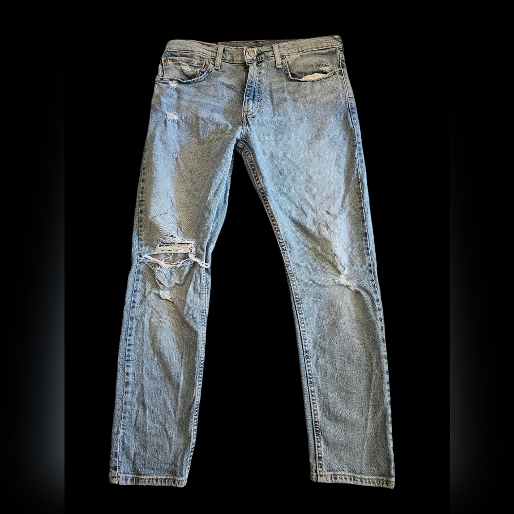 Vintage Distressed Levi's Jeans Size 34 x 28 512 Slim grunge vtg Japan ripped